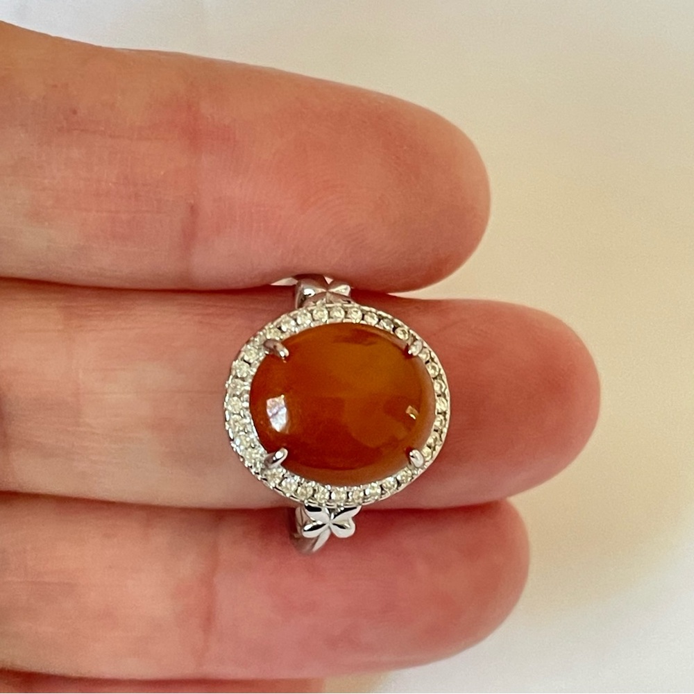 Certified Natural Burmese Jadeite Ring